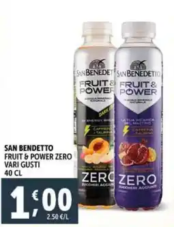 Deco Supermercati San benedetto fruit & power zero vari gusti offerta