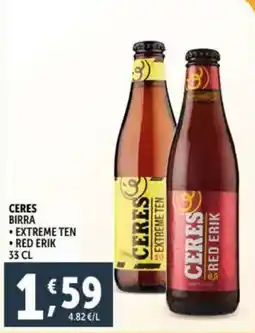 Deco Supermercati Ceres birra offerta