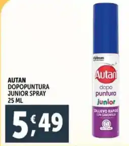 Deco Supermercati Autan dopopuntura junior spray offerta