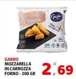 Premium Supermercati Garbo mozzarella in carrozza forno offerta