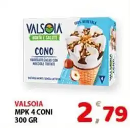 Premium Supermercati Valsoia mpk 4 coni offerta