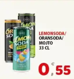 Lemonsoda/ oransoda/ mojto