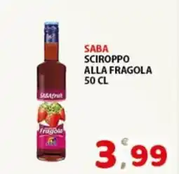 Premium Supermercati Saba sciroppo alla fragola offerta