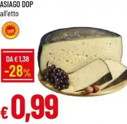 Asiago DOP all'etto
