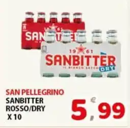Premium Supermercati San pellegrino sanbitter rosso/dry offerta
