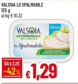 Galassia Valsoia lo spalmabile offerta