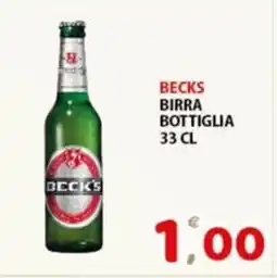 Premium Supermercati Becks birra bottiglia offerta
