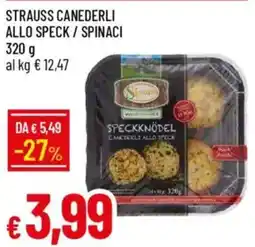 Galassia Strauss canederli allo speck / spinaci offerta