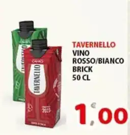 Premium Supermercati Tavernello vino rosso/bianco brick offerta