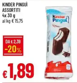 Kinder pinguì assortiti
