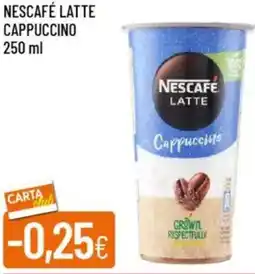 Nescafé latte cappuccino