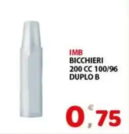 Imb bicchieri 200 cc 100/96 duplo b