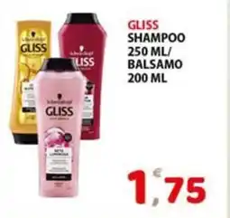 Premium Supermercati Gliss shampoo / balsamo offerta
