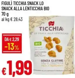 Galassia Figulì ticchia snack lo snack alla lenticchia bio offerta