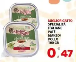 Premium Supermercati Miglior gatto specialità italiane patè manzo/ pollo offerta