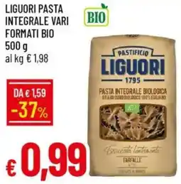 Liguori pasta integrale vari formati bio