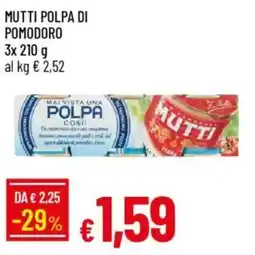 Galassia Mutti polpa di pomodoro offerta