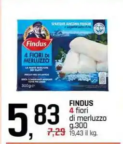 Famila Findus 4 fiori di merluzzo offerta