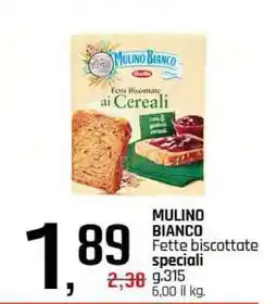 Famila MULINO BIANCO Fette biscottate speciali offerta