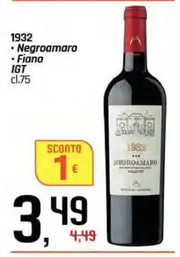 Famila 1932 Negroamaro Fiano IGT offerta