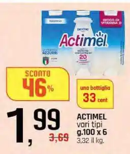 Famila ACTIMEL vari tipi offerta