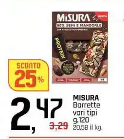 Famila MISURA Barrette vari tipi offerta