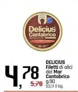 Famila DELICIUS Filetti di alici del Mar Cantabrico offerta