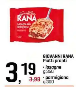 Famila GIOVANNI RANA Piatti pronti offerta