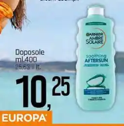 Famila Garnier Ambre Solaire Soothing Aftersun offerta
