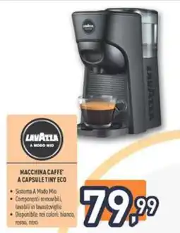 Unieuro MACCHINA CAFFÈ A CAPSULE TINY ECO offerta