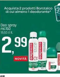 Famila Borotalco Deo spray offerta