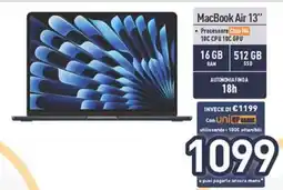 Unieuro MacBook Air 13 offerta