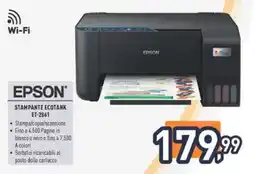 Unieuro EPSON STAMPANTE ECOTANK ET-2861 offerta