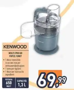Unieuro KENWOOD MULTI-PRO GO FDP22.130GY offerta