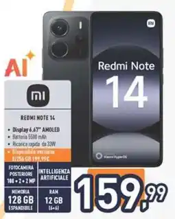 Unieuro Redmi Note 14 offerta