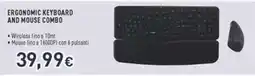 Unieuro ERGONOMIC KEYBOARD AND MOUSE COMBO offerta