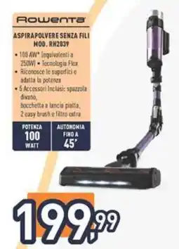 Unieuro Rowenta Aspirapolvere Senza Fili Mod. RH2039 offerta