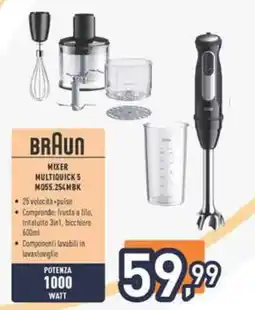 Unieuro Braun Mixer MultiQuick 5 MQ55.254MBK offerta