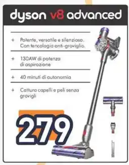 Unieuro dyson v8 advanced offerta