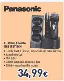 Unieuro Panasonic Kit Regolabarba 7in1 ERGY10CM offerta