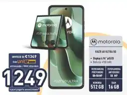 Unieuro Motorola RAZR 60 ULTRA 5G offerta