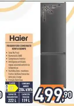Unieuro Haier Frigorifero Combinato HDW1618DNPD offerta