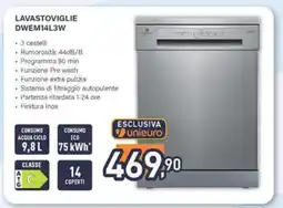 Unieuro LAVASTOVIGLIE DWEM14L3W offerta