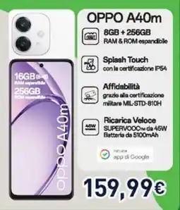 Unieuro OPPO A40m offerta