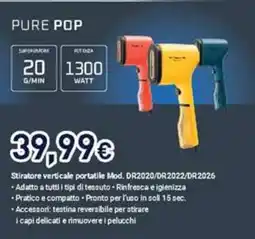 Unieuro Pure Pop Stiratore verticale portatile offerta