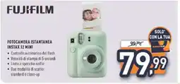 Unieuro Fujifilm Fotocamera Istantanea Instax 12 Mini offerta