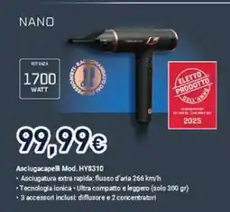 Unieuro Asciugacapelli Mod. HY8310 offerta