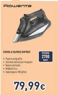 Unieuro Rowenta Ferro a Vapore DW7025 offerta