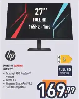 Unieuro HP OMEN 27 offerta