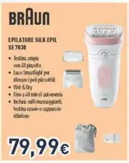 Unieuro Braun Epilatore Silk Epil SE 7030 offerta